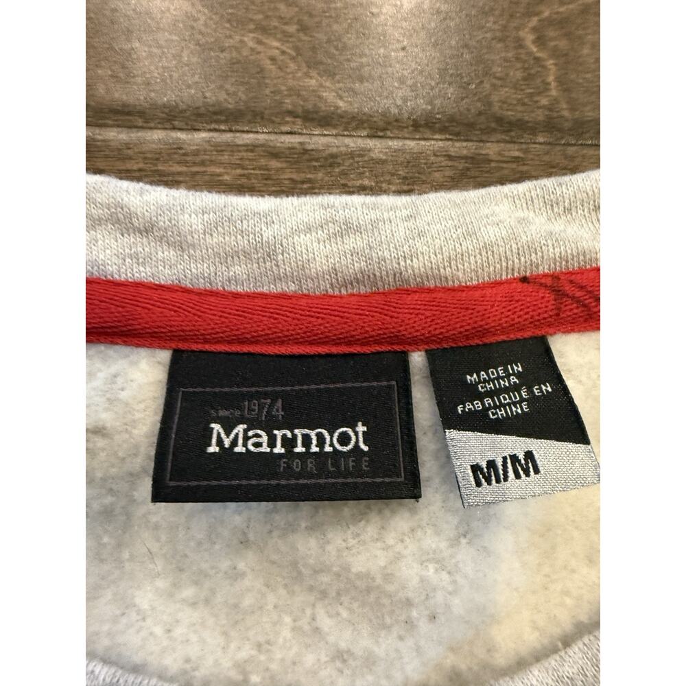 Marmot Womens Gray Dark Gray Winter Cold Sherpa Sweatshirt Size M NWT $75 - Picture 6 of 10